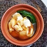 あんかけ豆腐ほうれん草添え